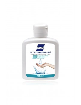 5 Adet Konix 100 ml Antibakteryal El ve cilt Dezenfektan Jel Hand Sanitizer