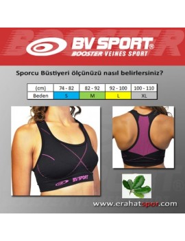 BV SPORT Sports Bra Kadın Spor Büstiyeri - Pembe