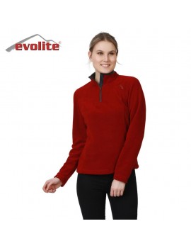 Evolite Fuga Bayan Mikro Polar Sweater - Bordo