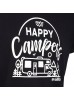 Evolite Happy Campers T-shirt-Siyah