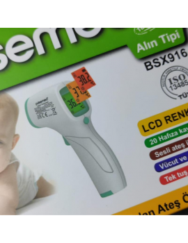 Pulsemed Renkli Ekran Temassız Kızılötesi Ateş Ölçer BSX916