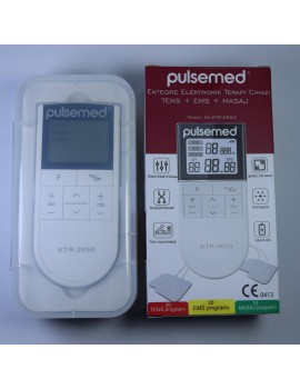 Pulsemed Tens Cihaz Tens-Ems-Masaj İşlevli Şarjedilebilir Pil ve Saklama Kutulu